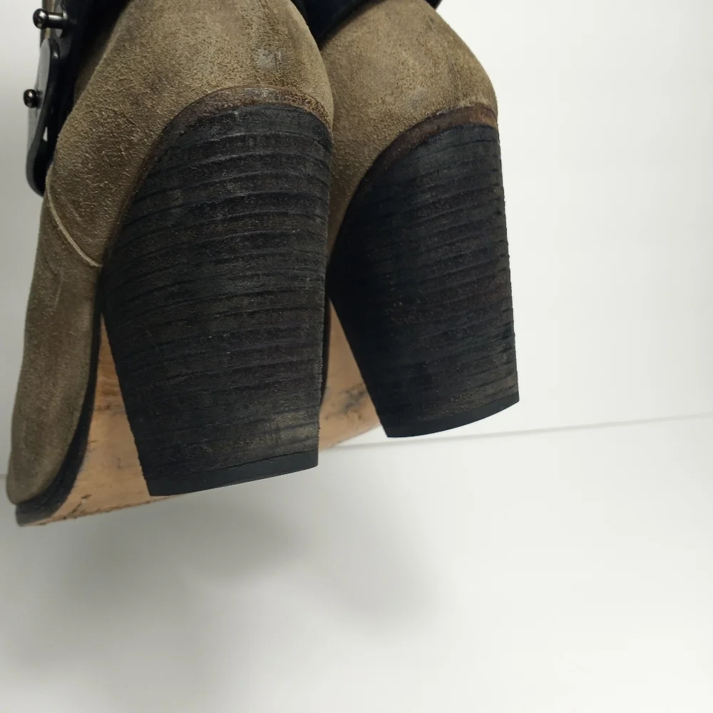 Rag & Bone Harrow Suede Ankle Boot, Clay